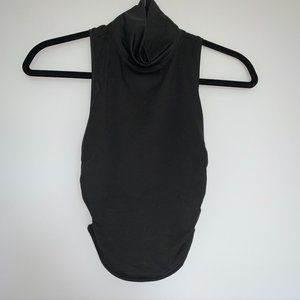 Lululemon High Neck Black Crop Top